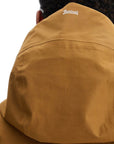 Herno Laminar light brown waterproof short jacket in polyester with hood