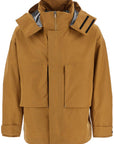 Herno Laminar light brown waterproof short jacket in polyester with hood