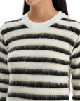 Marni striped crewneck pullover