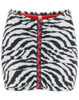 Reina Olga geraldina animalier mini skirt