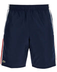 Lacoste sporty color block bermuda shorts