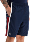 Lacoste sporty color block bermuda shorts