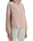 HERNO short pink techno taffeta jacket made in italy