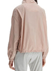 HERNO short pink techno taffeta jacket made in italy