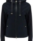 HERNO first-act short black jacket with hood