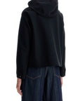 HERNO first-act short black jacket with hood