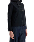 HERNO first-act short black jacket with hood