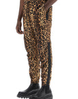 Dolce & Gabbana leopard print nylon jogger pants for