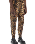 Dolce & Gabbana leopard print nylon jogger pants for