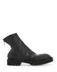 Guidi black horse leather high zip boots