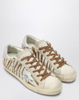 Golden Goose Super-Star sneakers in zebra pony hair