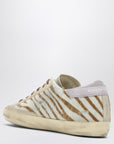 Golden Goose Super-Star sneakers in zebra pony hair