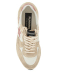 Golden Goose nylon and suede running sneakers with durable sole