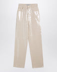 Golden Goose Trousers with transparent sequins écru