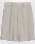 Golden Goose Beige mélange wool-blend bermuda
