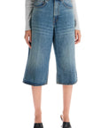 Haikure knee-length denim shorts for men