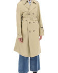 Homme Girls cotton double-breasted trench coat