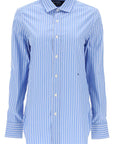 Homme Girls striped poplin shirt