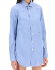 Homme Girls striped poplin shirt