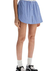 Homme Girls blue striped mini skirt