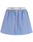 Homme Girls blue striped mini skirt