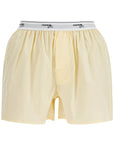 Homme Girls high-waisted pale yellow cotton boxer