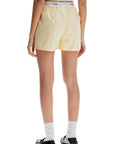 Homme Girls high-waisted pale yellow cotton boxer