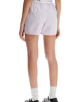 Homme Girls high-waisted lavender striped boxer