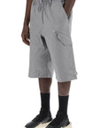 Y-3 canvas multi-pocket bermuda shorts.