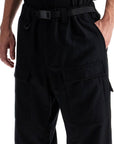 Y-3 flannel cargo pants for men