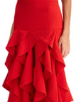 Moschino asymmetric skirt with ruffles