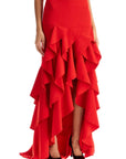 Moschino asymmetric skirt with ruffles