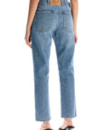 Moschino slim fit jeans with adjustable waistband