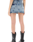 Ganni denim mini skirt