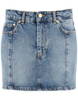 Ganni denim mini skirt