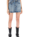 Ganni denim mini skirt