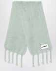 Jil Sander Pale green mohair blend scarf