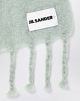 Jil Sander Pale green mohair blend scarf