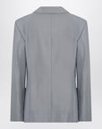 LEMAIRE Grey mélange double-breasted jacket