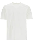 Y-3 white cotton t-shirt with "uniform of the streets" print