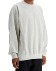 Y-3 light grey soft cotton and polyester sweatshirt