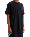 Y-3 black logo cotton t-shirt