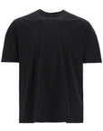 Y-3 black logo cotton t-shirt