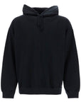 Y-3 black cotton hoodie with gfx print