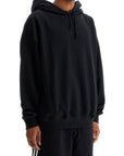 Y-3 black cotton hoodie with gfx print