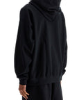 Y-3 men's black hoodie in recycled cotton and polyester