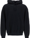 Y-3 men's black hoodie in recycled cotton and polyester