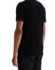 Tom Ford black cotton solid polo