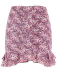 Isabel Marant milendi gathered mini skirt with ruuffles