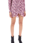 Isabel Marant milendi gathered mini skirt with ruuffles